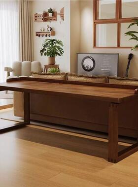 实木简沙发条桌靠墙家用工作台书双约GSU人学桌习桌电脑桌写办字