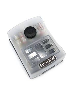 汽车定6路保路险丝盒带LED灯矮固77543多保盖险丝盒座