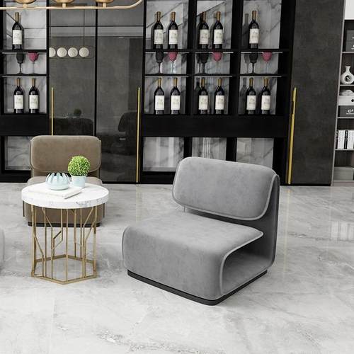 网红艺术轻奢单椅厅酒餐厅服装店小户型简约客现DZS店代异形沙发