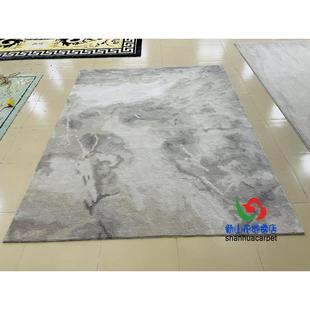 新中式灰色厅抽象水墨1020样房客茶画几沙发板地毯大厅接待室贵宾