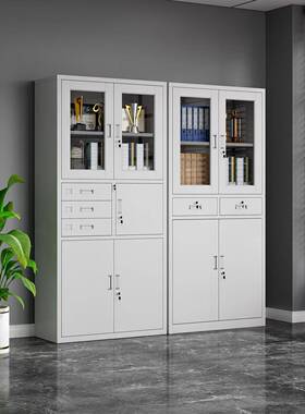 文件柜靠矮柜档案资料柜墙柜SJ-0530储物收纳办公室铁质铁皮财务