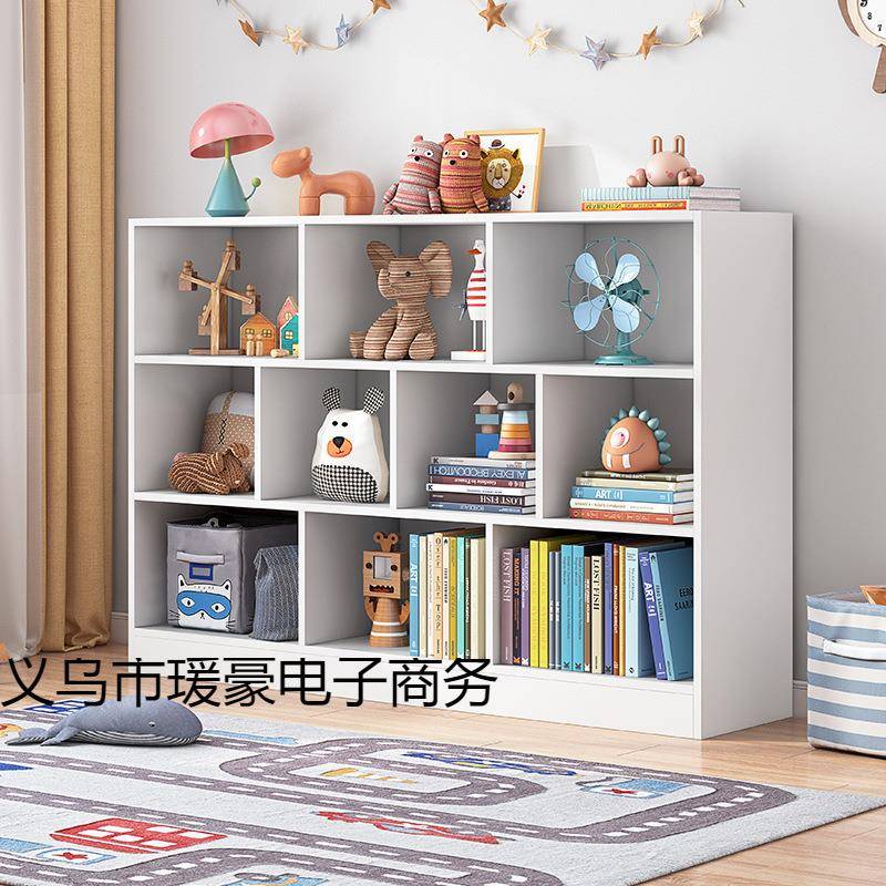 书架杂家物架用书收纳柜子多zdC4DP8h层格子储柜物柜简易层落地置