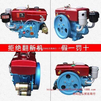 单小缸柴油机常1751R80型州68匹马力水冷发动机拖拉机农APD用电启