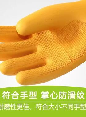 双安牌35KV手绝缘手V套舒适WBF型耐压31K带电作用橡胶套码均黄色1