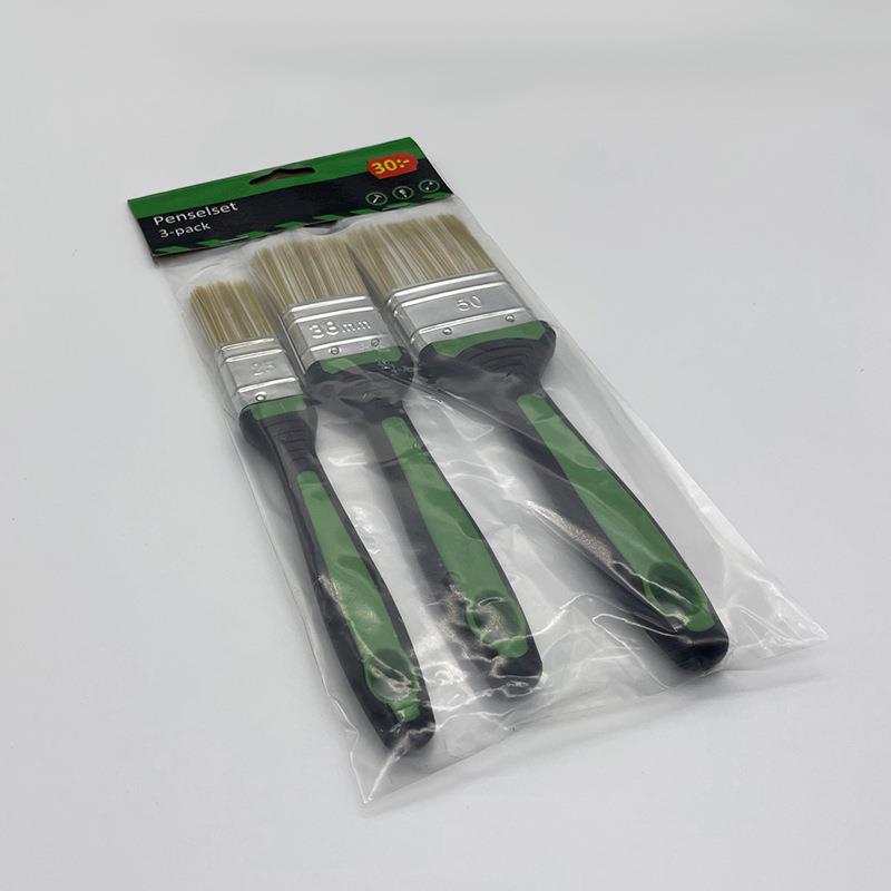 工新品具套装刷耐用油漆油刷猪鬓刷塑料手柄刷工具刷套木质墙刷烧