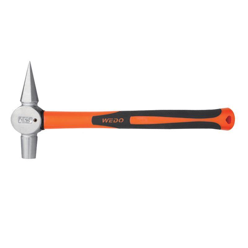 WEDO维度厂TOS直304验、42供0不锈钢装柄检工锤尖头锤ST8404