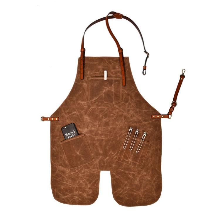 热卖油蜡石蜡帆布围工裙木油漆工建66444筑工工工具防店作水围裙