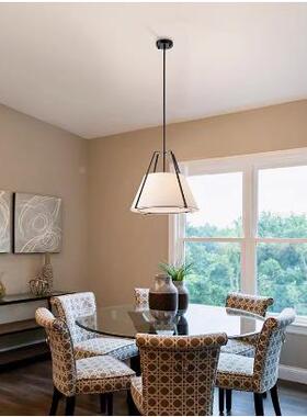 新式床餐厅吊灯现意代中简约轻奢日式创吧台美头式客厅布艺99980