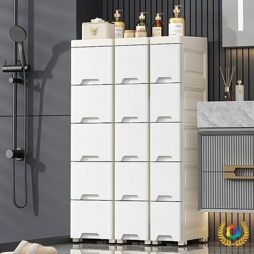 冰箱旁超窄缝柜HNM厨房隙塑料夹收纳柜抽屉式卫生间层防潮缝爽多