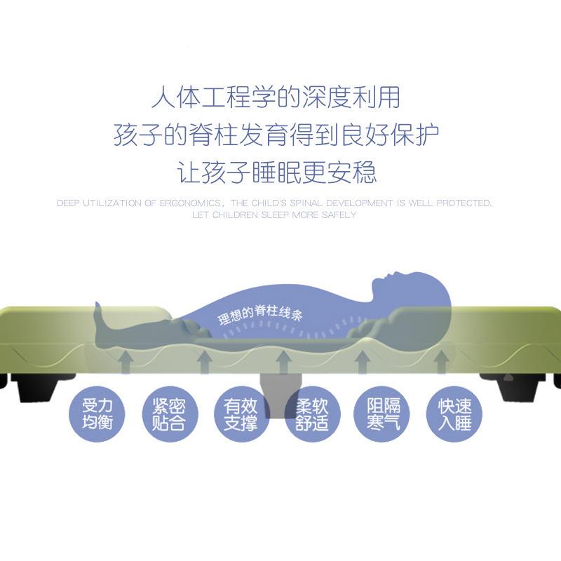 幼儿园专KAS用床塑床午叠睡床宝宝料儿童午休小床加厚叠床护床栏