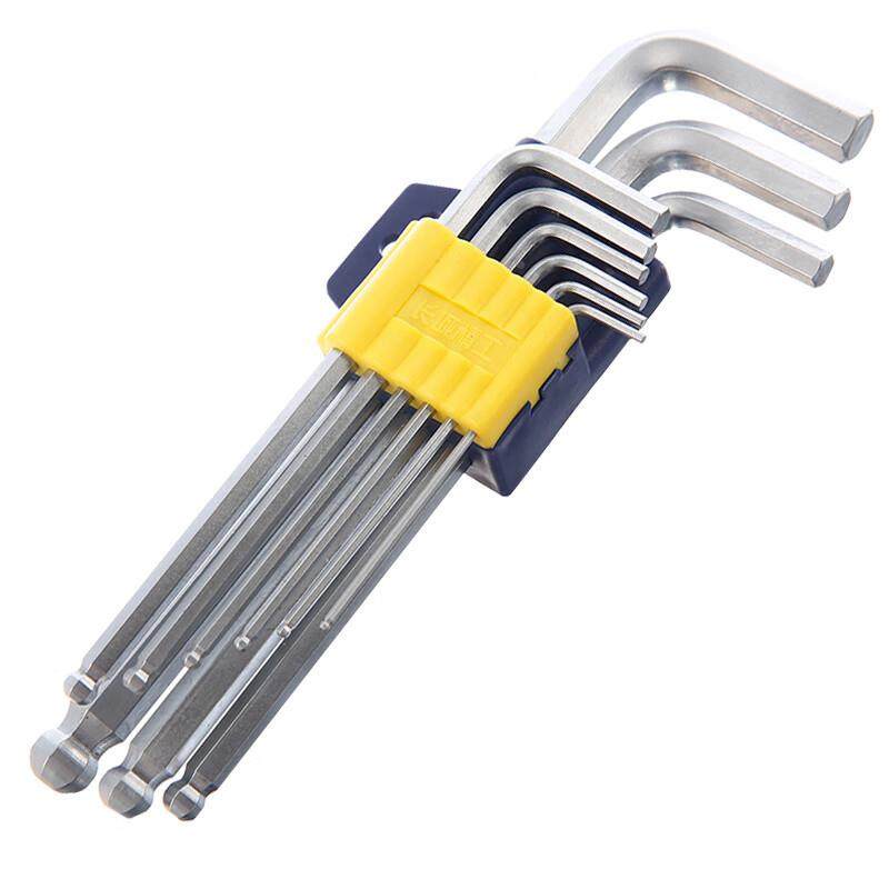 长11件套镀铬球1头HUV特长内六角扳手组套1.5-城14mm34811