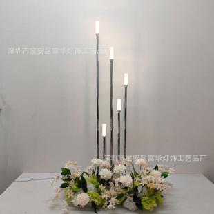 款婚庆HUD具道水晶奥斯卡路引新灯火柴头装饰灯婚礼堂布置布摆景