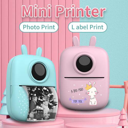 MiniPrinte新粉色款热用敏r印打印机家错题学习便携打印机迷你打