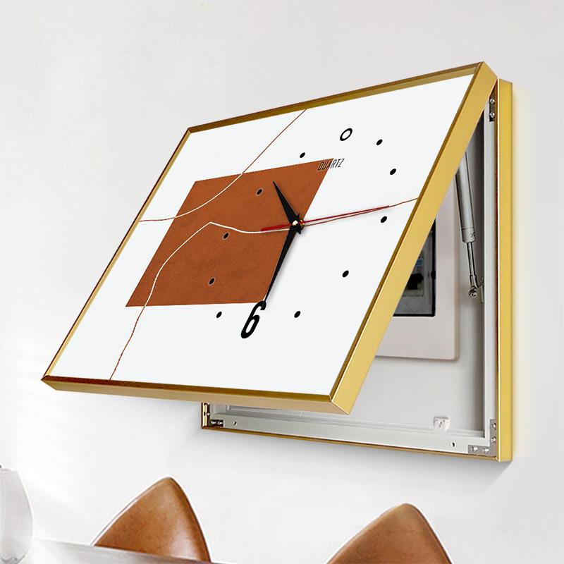 创意表箱饰画钟电表配电箱遮挡画免打孔电装源关盒电CPY闸开轻奢