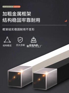 简衣柜落地易卧室衣架防尘衣帽间架子组装收纳衣子PUU服柜式开放