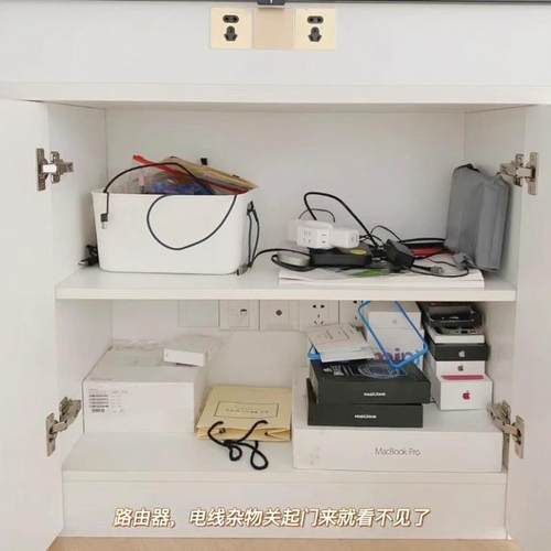 现简体约实电视柜储物一XIB半墙客厅落地高款小木户型卧室柜代多