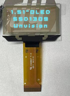 .51寸o1lde透OLED明屏1.54寸oled18x64显示屏透明oledssd12309驱