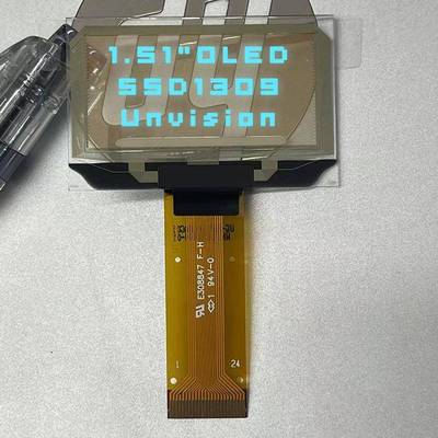 .51寸o1lde透OLED明屏1.54寸oled18x64显示屏透明oledssd12309驱