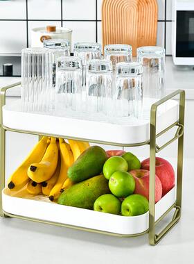 工厂销收家用浴室置物架卫生间水双槽下沥水LLV直储物架层桌面纳