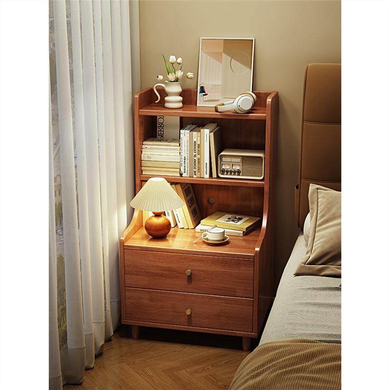 实木床头柜置物架小型家用卧室床边收纳柜带书架现代简约储物柜子,纺织面料/辅料/配套,纺织机械配件,淘宝优惠券,粉丝福利购,淘宝优惠卷