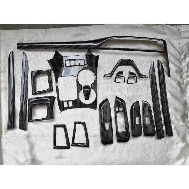 适用于15款18款汉兰达18件碳纤装饰贴或原车件来件个性加工订做