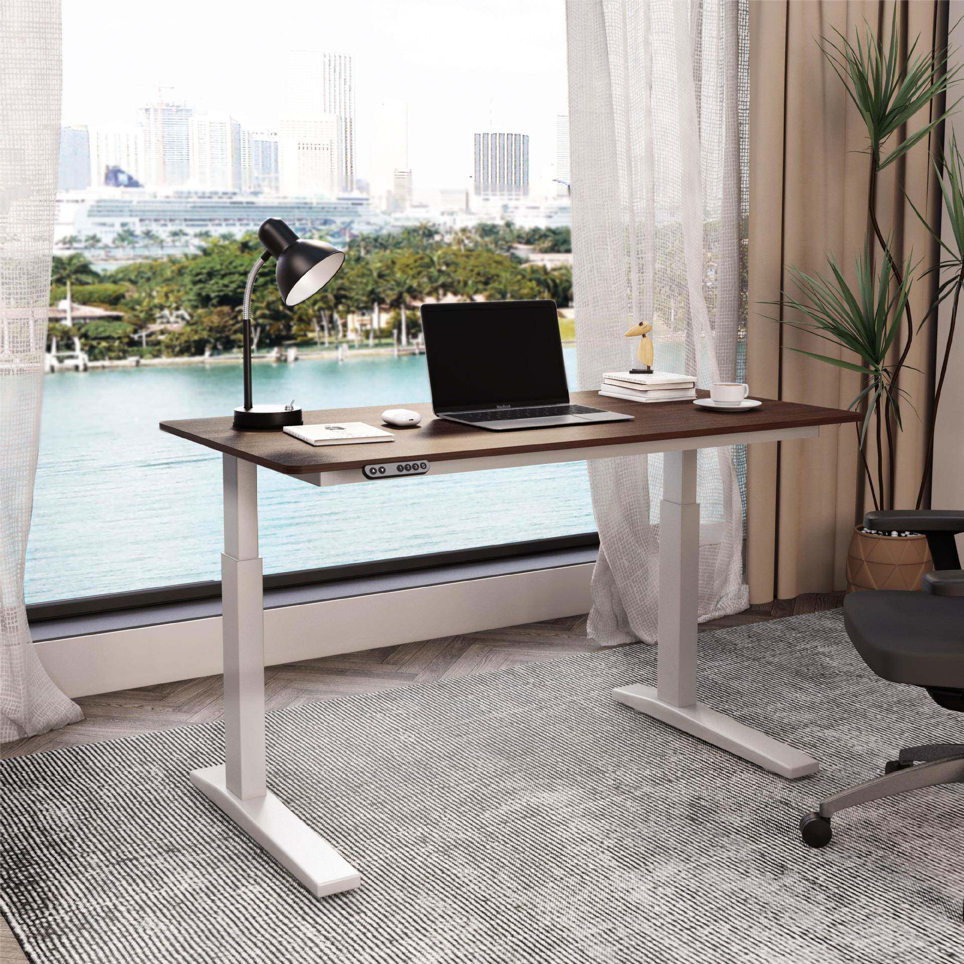 沈氏智能电动办公桌站立式电动智能升降桌电脑桌现货