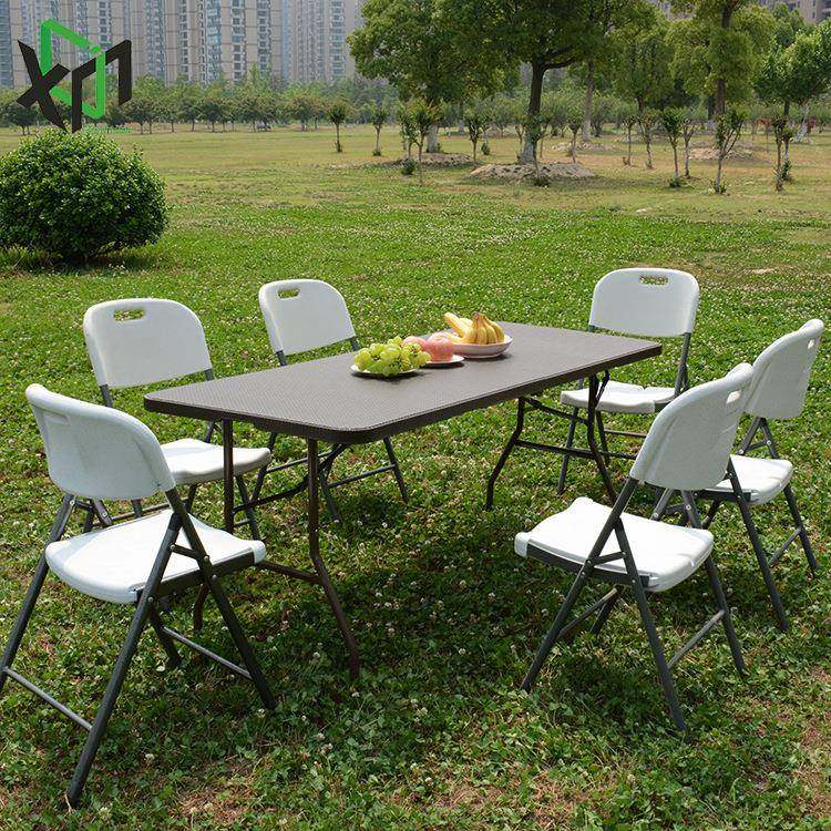 HDPE吹塑编藤折叠桌1.8m折叠桌摆摊户外餐桌折叠桌子塑料桌椅便,纺织面料/辅料/配套,纺织机械配件,淘宝优惠券,粉丝福利购,淘宝优惠卷
