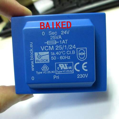 VCM25/1/24BLOCK25VAPCB变压器初级电压230V次级24V
