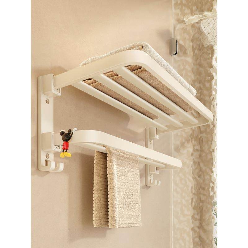 奶油风太空铝毛巾架免打孔卫生间浴室置物架套件洗手间厕所浴巾架,纺织面料/辅料/配套,纺织机械配件,淘宝优惠券,粉丝福利购,淘宝优惠卷