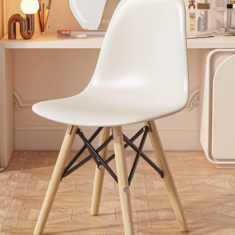 化妆椅家用房间靠背简约美甲实木凳子轻奢女生卧室梳妆台椅w&