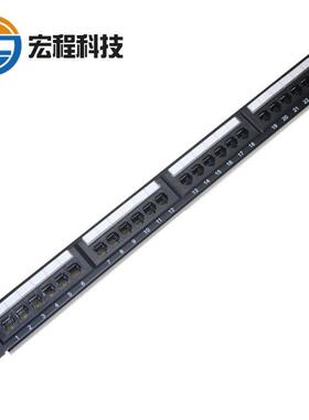 直销六类UTP24口网络配线架Cat.6非屏蔽rj45配线架工程专用