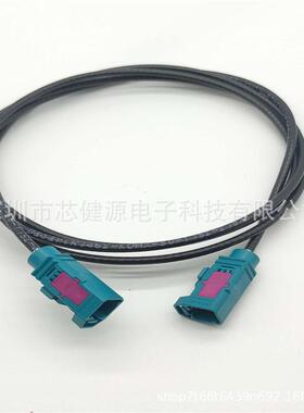 Rosenberger汽车射频连接器双FAKRA通用直母头Dacar302RG174线