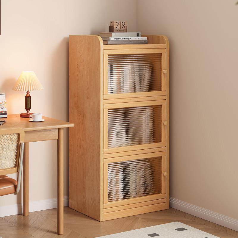 实木书柜书桌旁小柜子家用落地防尘储物窄柜客厅置物矮柜靠墙书架,纺织面料/辅料/配套,纺织机械配件,淘宝优惠券,粉丝福利购,淘宝优惠卷