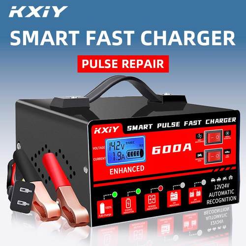 12V24V汽车电瓶充电器大功率全自动蓄电池充电机智能充满自停