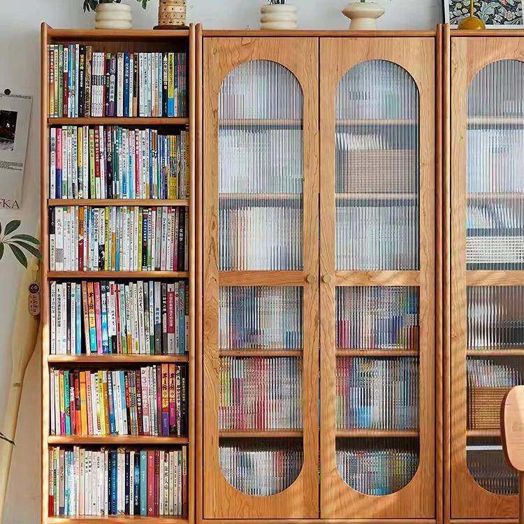 北欧实木书柜家用小户型带玻璃门靠墙书橱办公室简约落地储物书架,畜牧/养殖物资,畜牧/养殖器械,淘宝优惠券,粉丝福利购,淘宝优惠卷