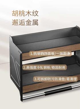 ft厨房吊柜拉篮上柜高柜下拉式调味篮单层升降机顶柜收纳升降篮