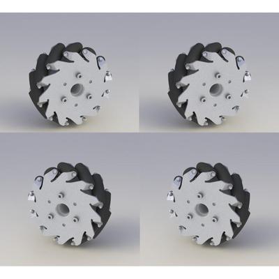一套127mm轻载型麦克纳姆轮(mecanumwheel)14193S