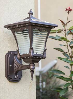 led太阳能壁灯欧式庭院灯围墙灯门灯过道壁灯户外壁灯露台灯壁灯