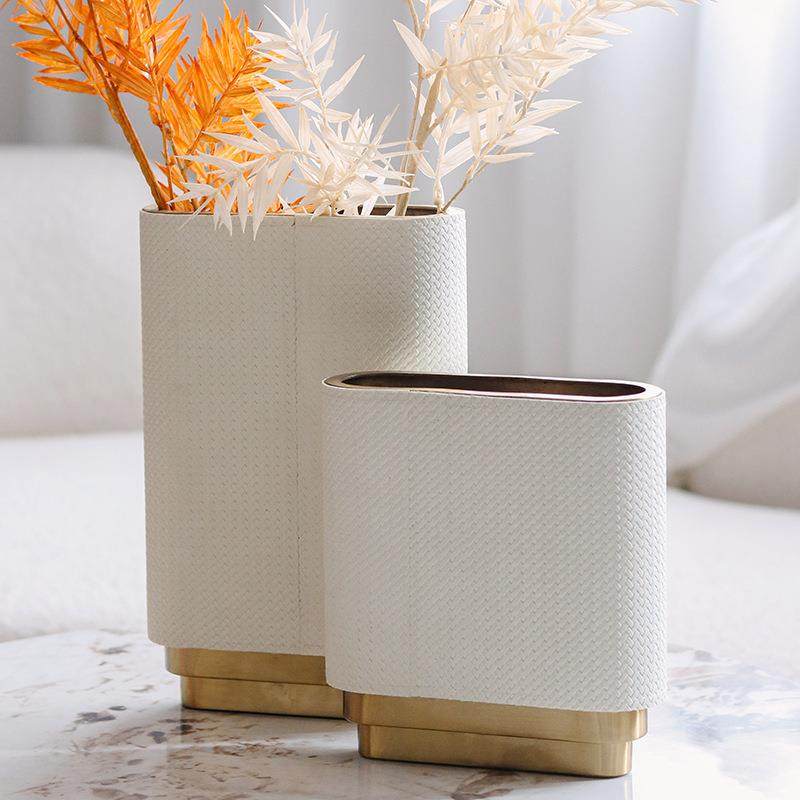 简约现代花艺皮革花瓶轻奢摆件创意家居客厅花束插花器样板装饰品,机械设备,其他机械设备,淘宝优惠券,粉丝福利购,淘宝优惠卷