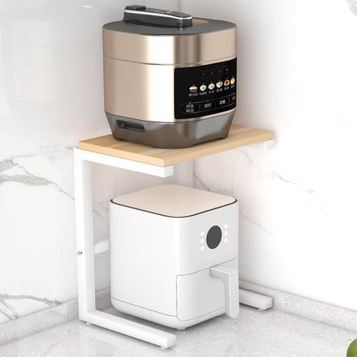 空气炸锅置物架厨房台面多功能家用电饭煲收纳架子可定制电器储物