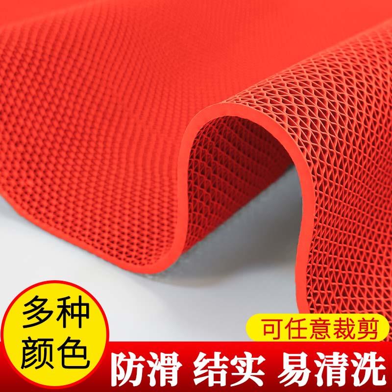 防滑地垫厨房卫生间防滑垫浴室商用塑料加厚pvc镂空厕所走廊门垫