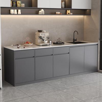 公司水吧台办公室茶水柜带水槽咖啡操作台定制洗手盆一体厨房整体