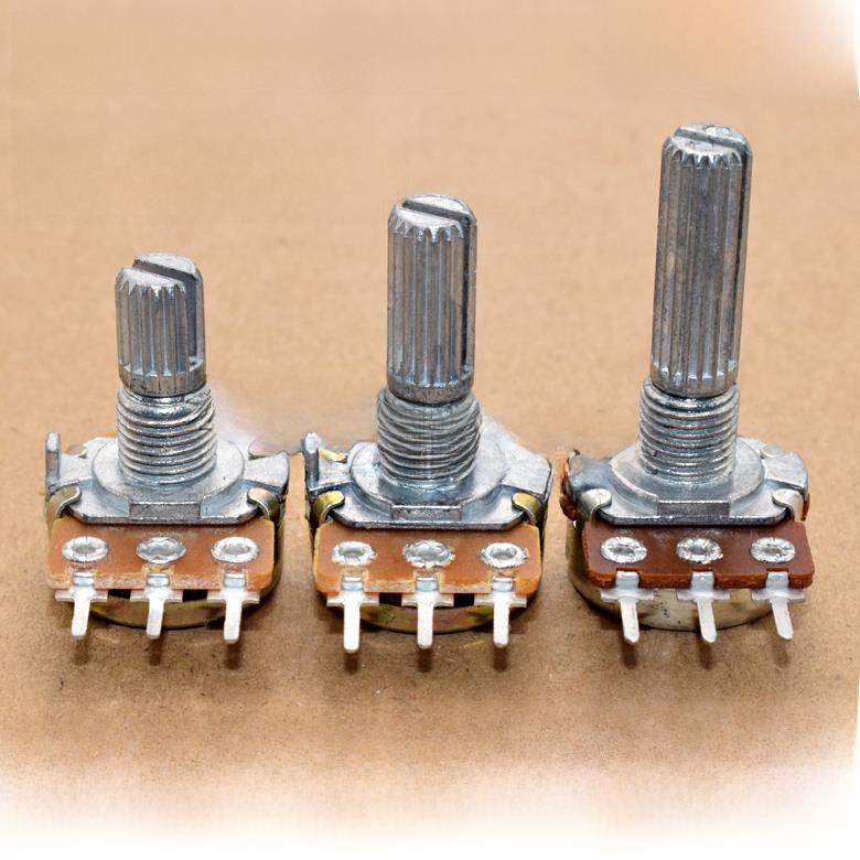 放大器音频电位器音量调节Wh148单接头10K/50K/100K手柄长度15/20