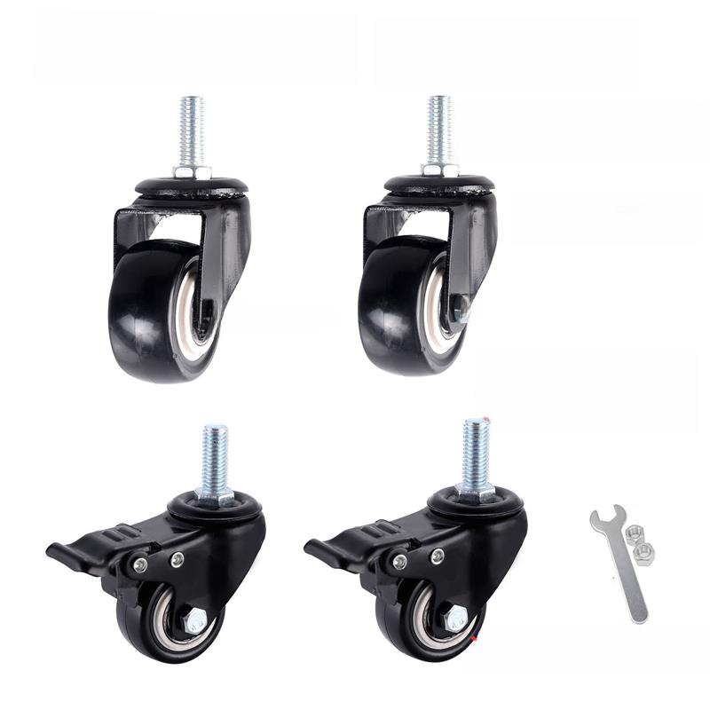 4祇装拷边机缝纫机麻将宠物笼花架丝杆M8M10M12轴承万向轮带刹车