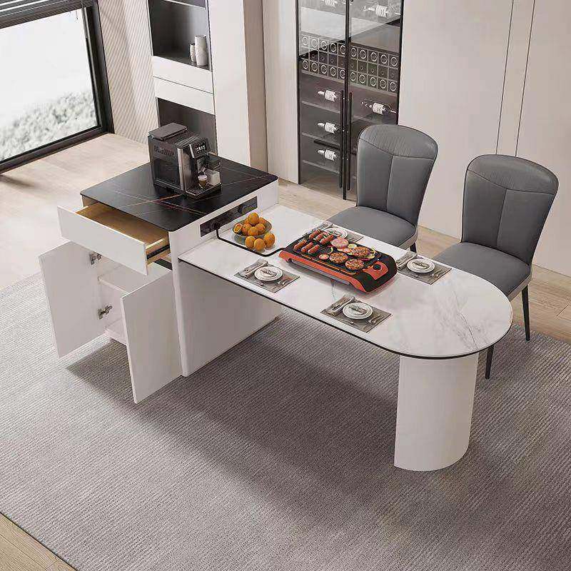 现代简约岛台餐桌一体可伸缩岩板岛台小户型餐桌拉伸奶油风岛台,机械设备,其他机械设备,淘宝优惠券,粉丝福利购,淘宝优惠卷