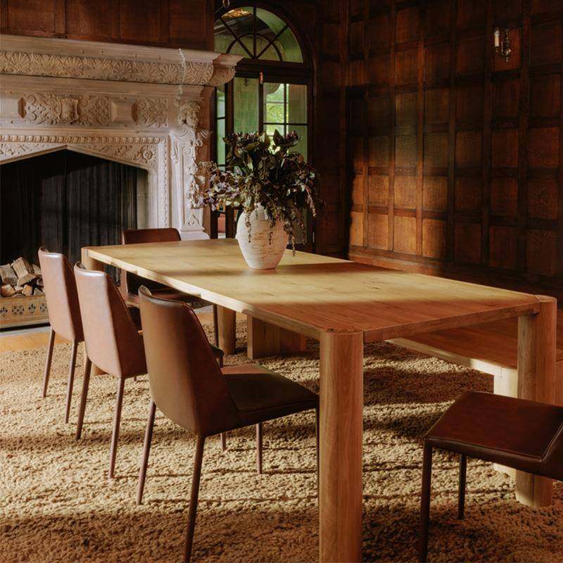 北欧全实木餐桌极简长方形会议桌设计师工作台简易长条桌创意书桌,纺织面料/辅料/配套,纺织机械配件,淘宝优惠券,粉丝福利购,淘宝优惠卷