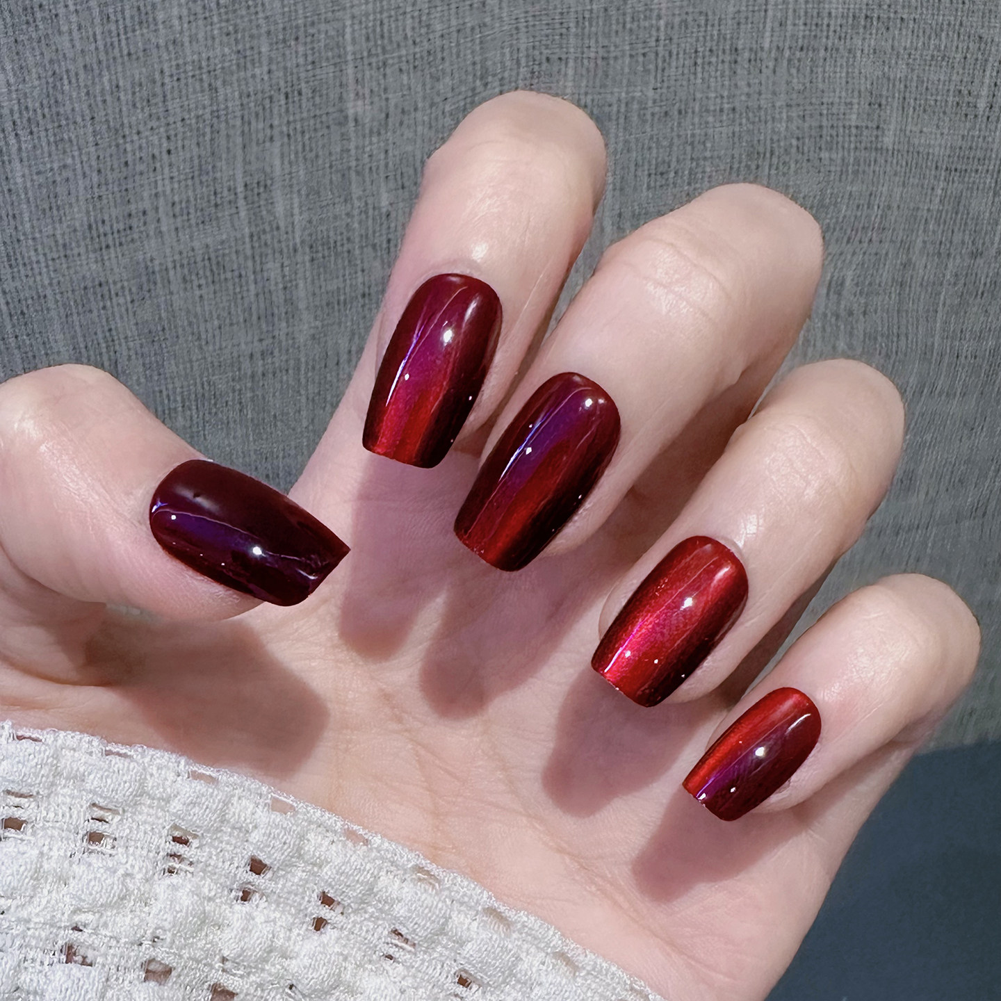 车厘子穿戴甲短款高级感美甲显白成品甲片气质手工甲猫眼指甲贴片,彩妆/香水/美妆工具,穿戴甲/甲片,淘宝优惠券,粉丝福利购,淘宝优惠卷