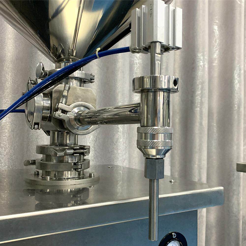 远杨立式膏液气动定量灌装机高度可调节半自动灌装设备