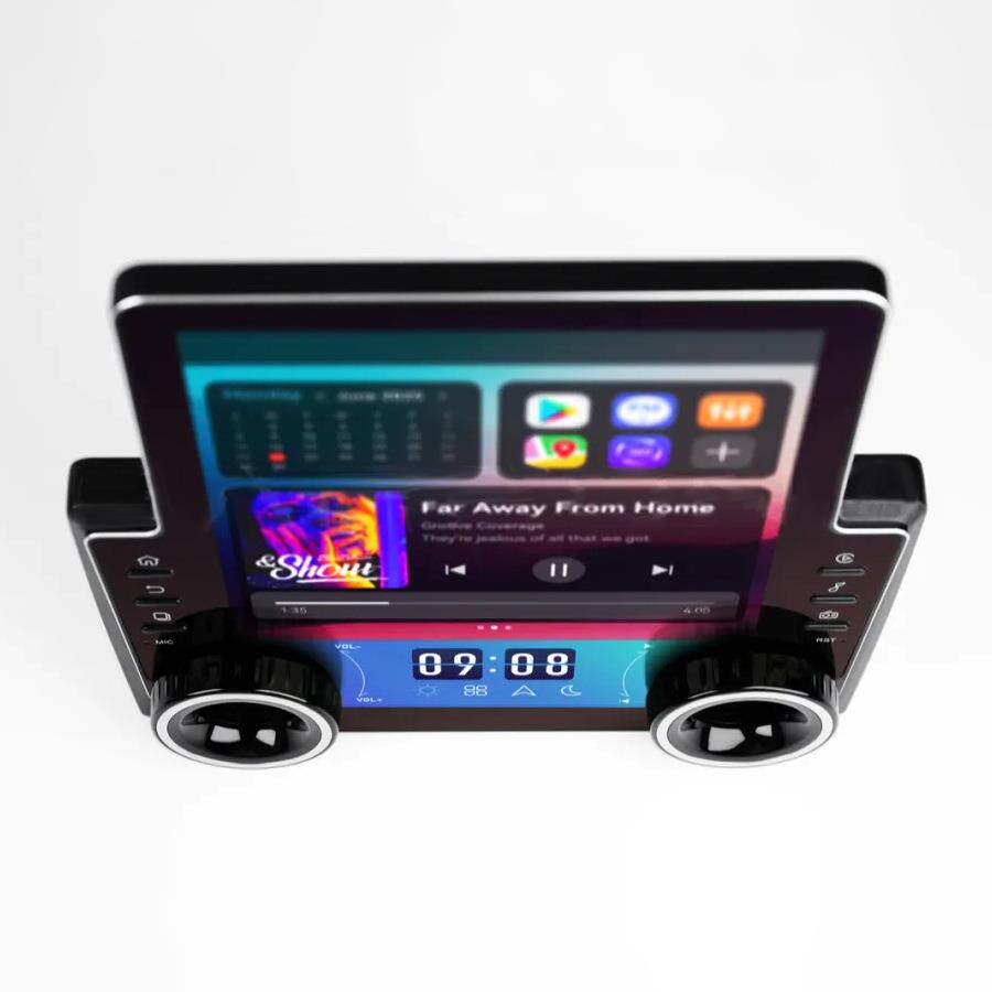 9.7寸通用carplay车机双旋钮汽车中控屏GPS车载导航收音机一体机