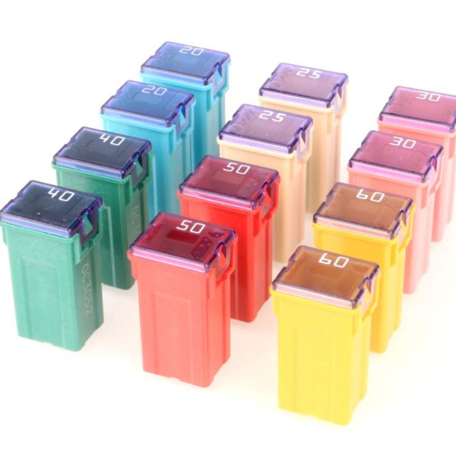 12件12V-24V卡车汽车越野车船高型各种保险丝20A25A30A40A50A60A